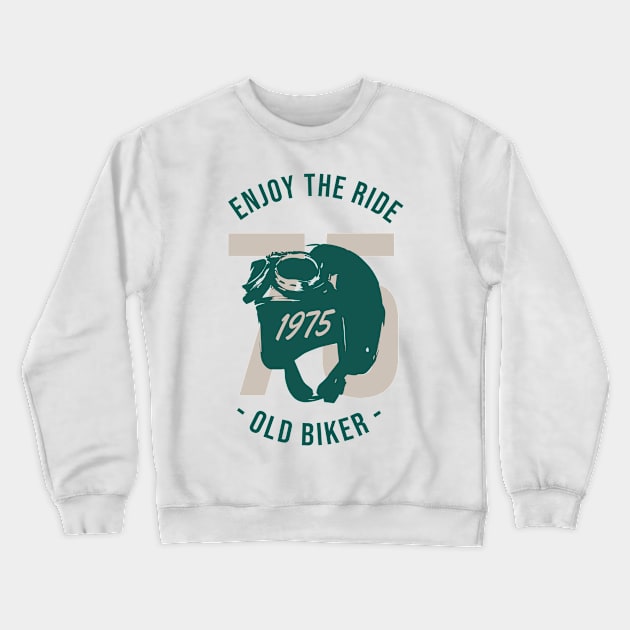 Enjoy the Ride - Old Baker Vintage Motorcycle Tee | Classic Biker Crewneck Sweatshirt by medabdallahh8